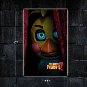 Five Nights at Freddy's 2 movie poster - 11x17 wall art print merch fnaf chica